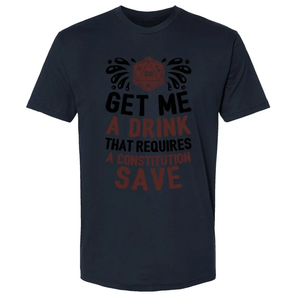 Get Me A Drink Premium Unisex T-Shirt - Midnight Navy - 14