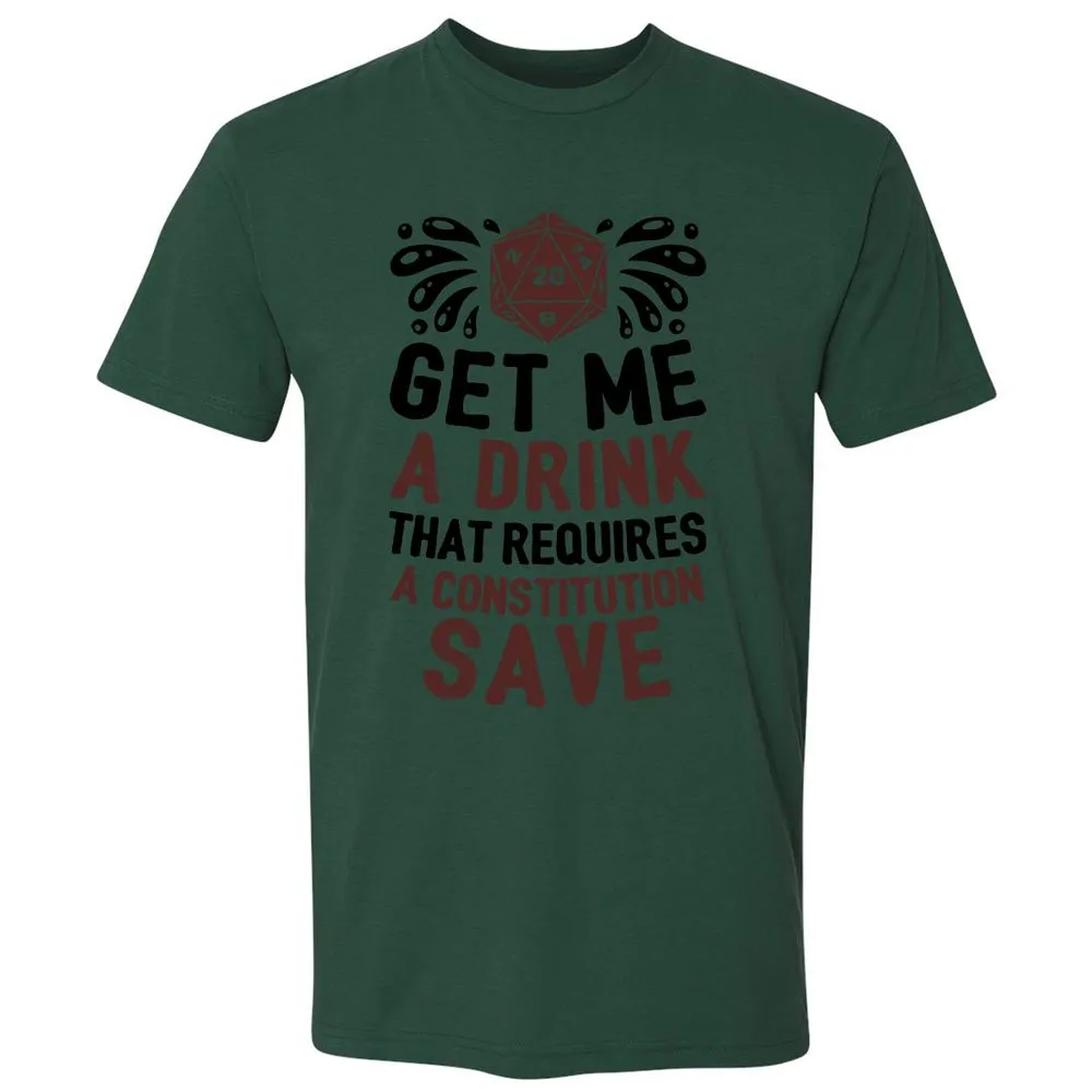 Get Me A Drink Premium Unisex T-Shirt - Forest Green - 13