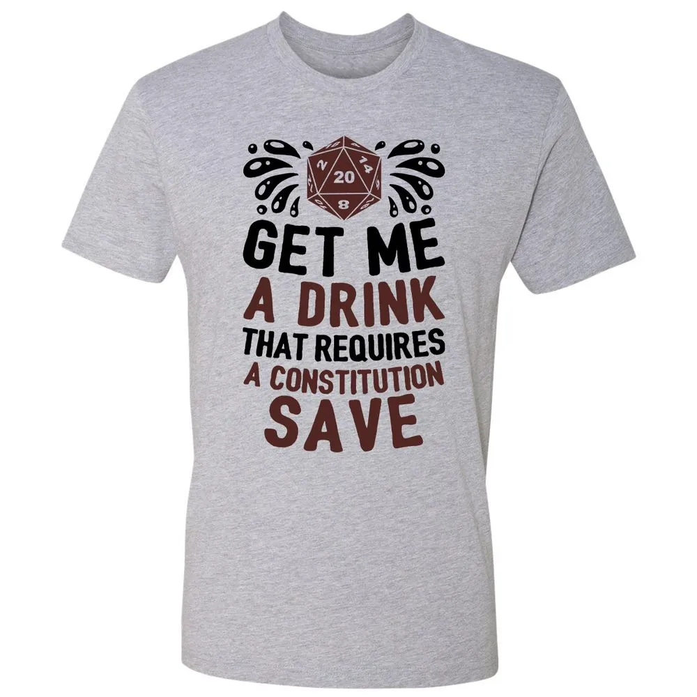 Get Me A Drink Premium Unisex T-Shirt - Heather Grey - 9
