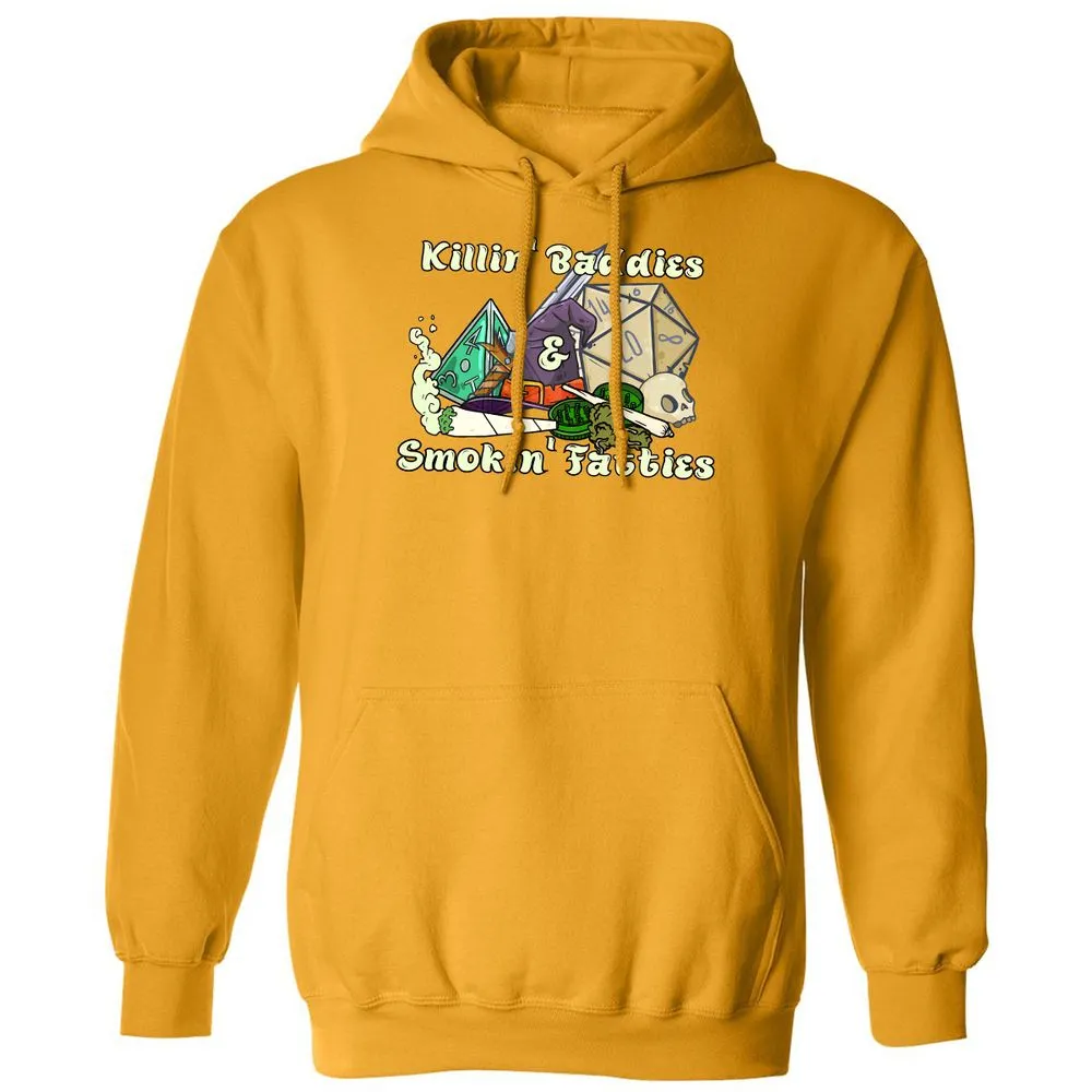 Killin' Baddies Smokin' Fatties Classic Unisex Hoodie - Gold - 12