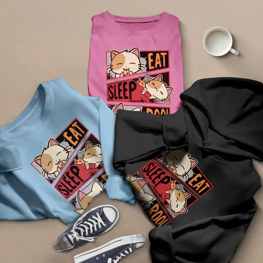 Eat Sleep Roll Repeat Classic Unisex T-Shirt - 1