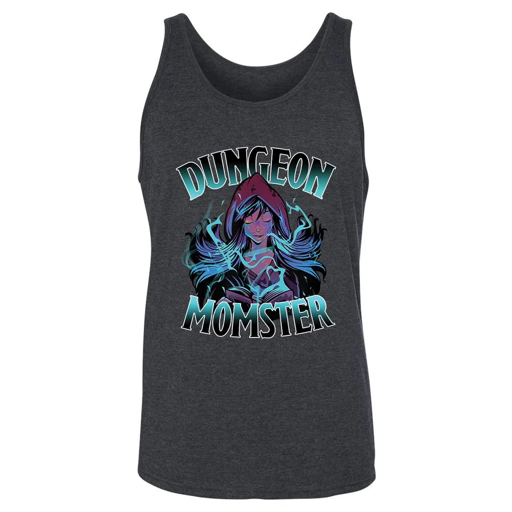 Dungeon Momster Unisex Jersey Tank - Dark Grey Heather - 6