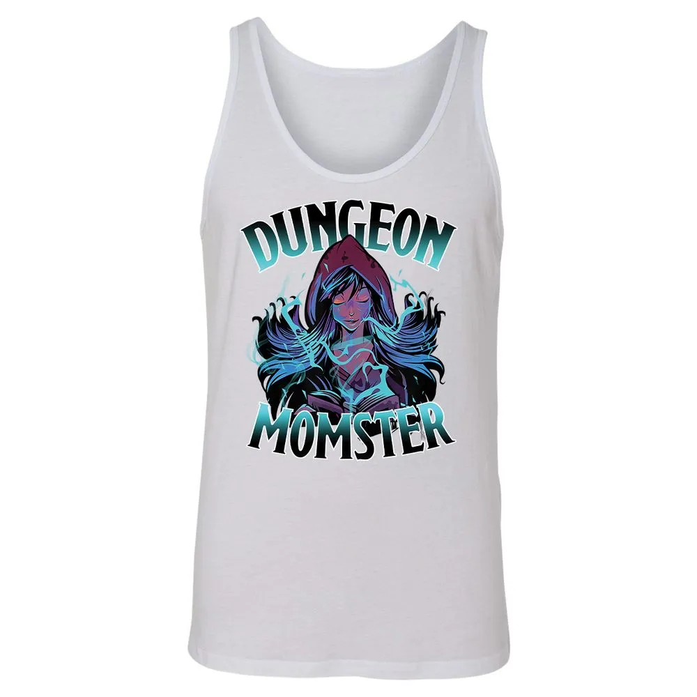 Dungeon Momster Unisex Jersey Tank - White - 14