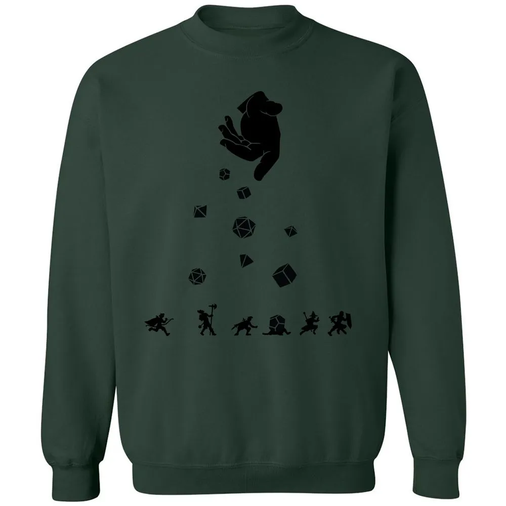 Rocks Fall, Everyone Dice Classic Unisex Sweatshirt - Forest Green - 4