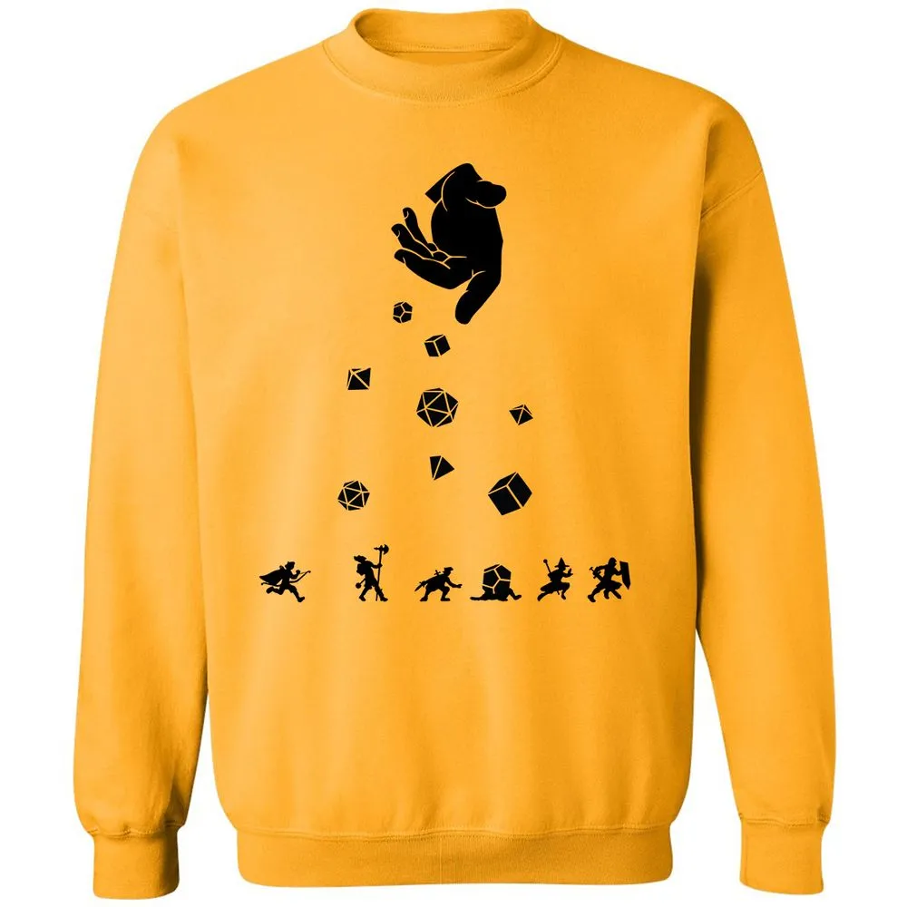 Rocks Fall, Everyone Dice Classic Unisex Sweatshirt - Gold - 11