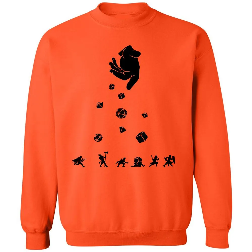 Rocks Fall, Everyone Dice Classic Unisex Sweatshirt - Orange - 10