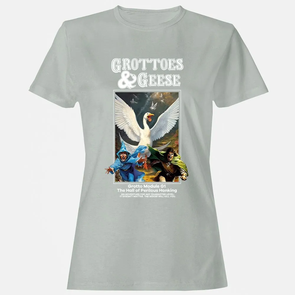 Grottoes & Geese Women's T-Shirt - Ash - 2