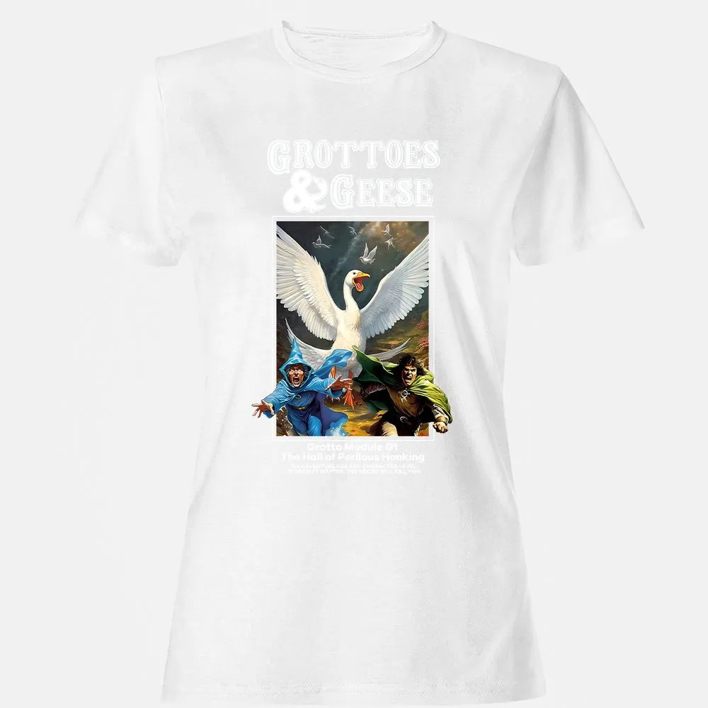 Grottoes & Geese Women's T-Shirt - White - 16