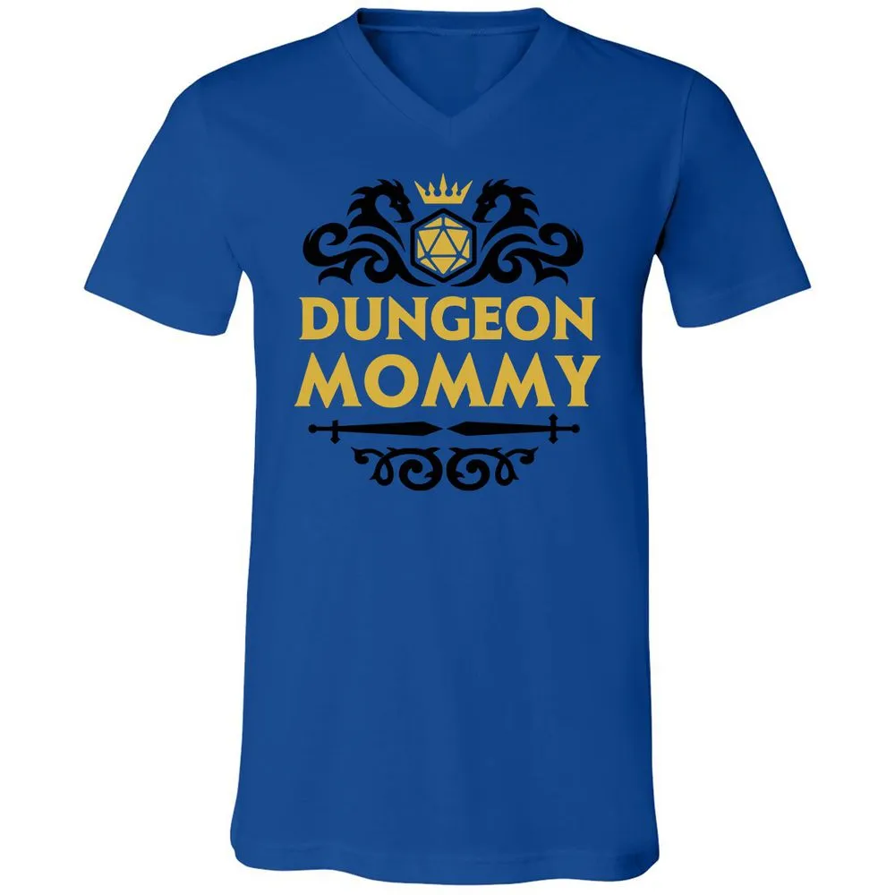 Dungeon Mommy Unisex V-Neck T-Shirt - True Royal - 4