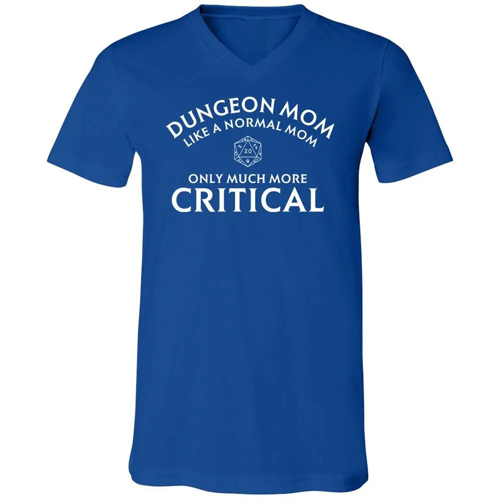 Dungeon Mom Normal Mom Unisex V-Neck T-Shirt - True Royal - 4