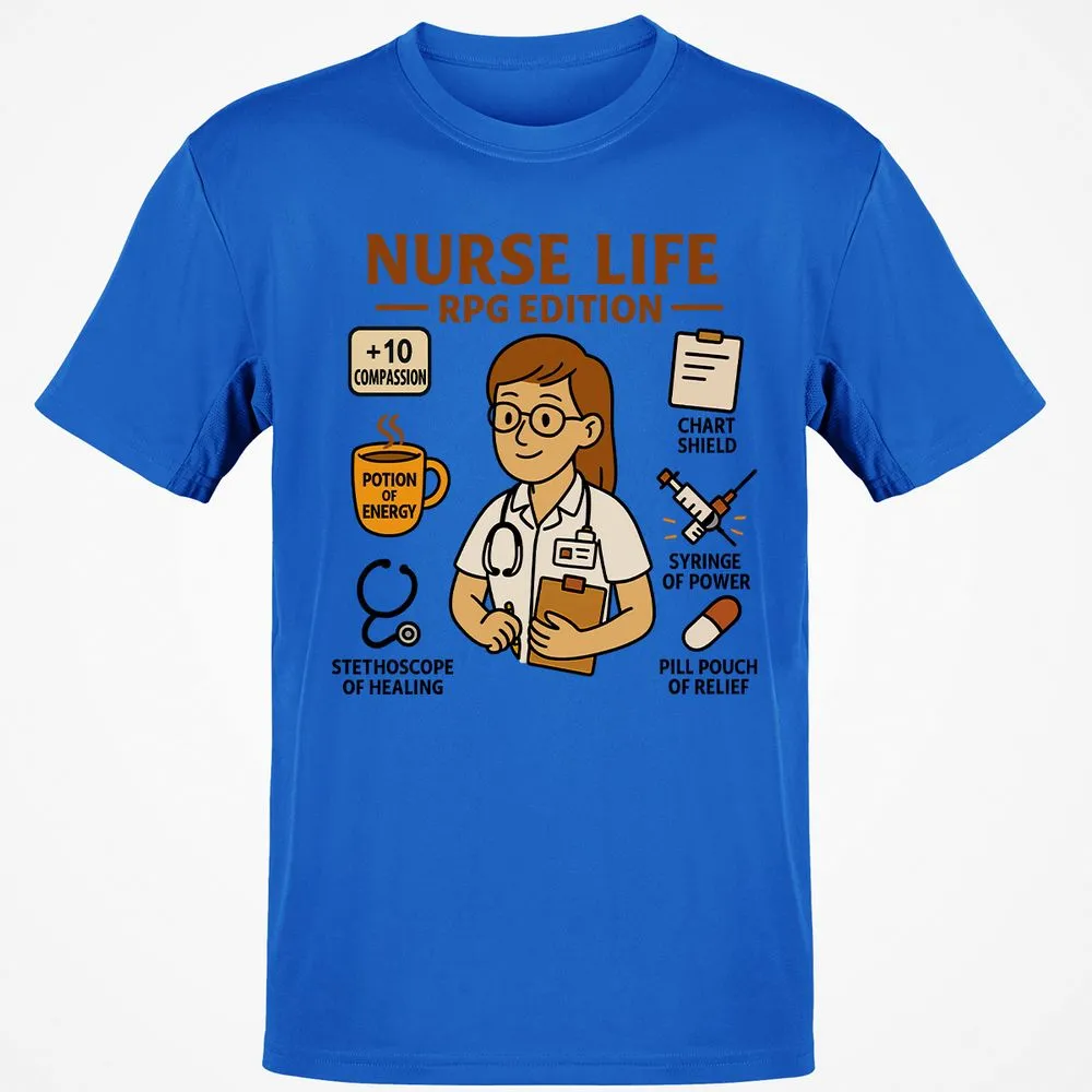 Nurse Life RPG Edition Classic Unisex T-Shirt - Royal - 11