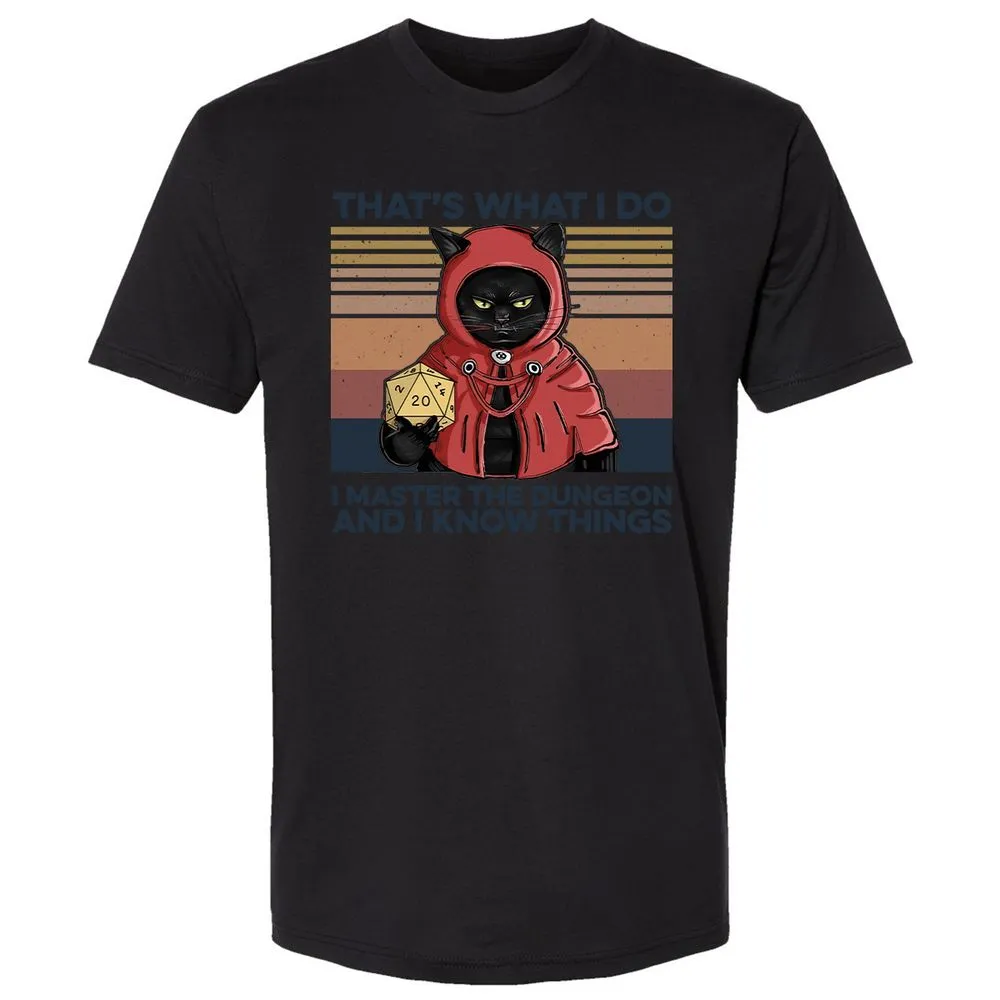 I Master The Dungeons Premium Unisex T-Shirt - Black - 16