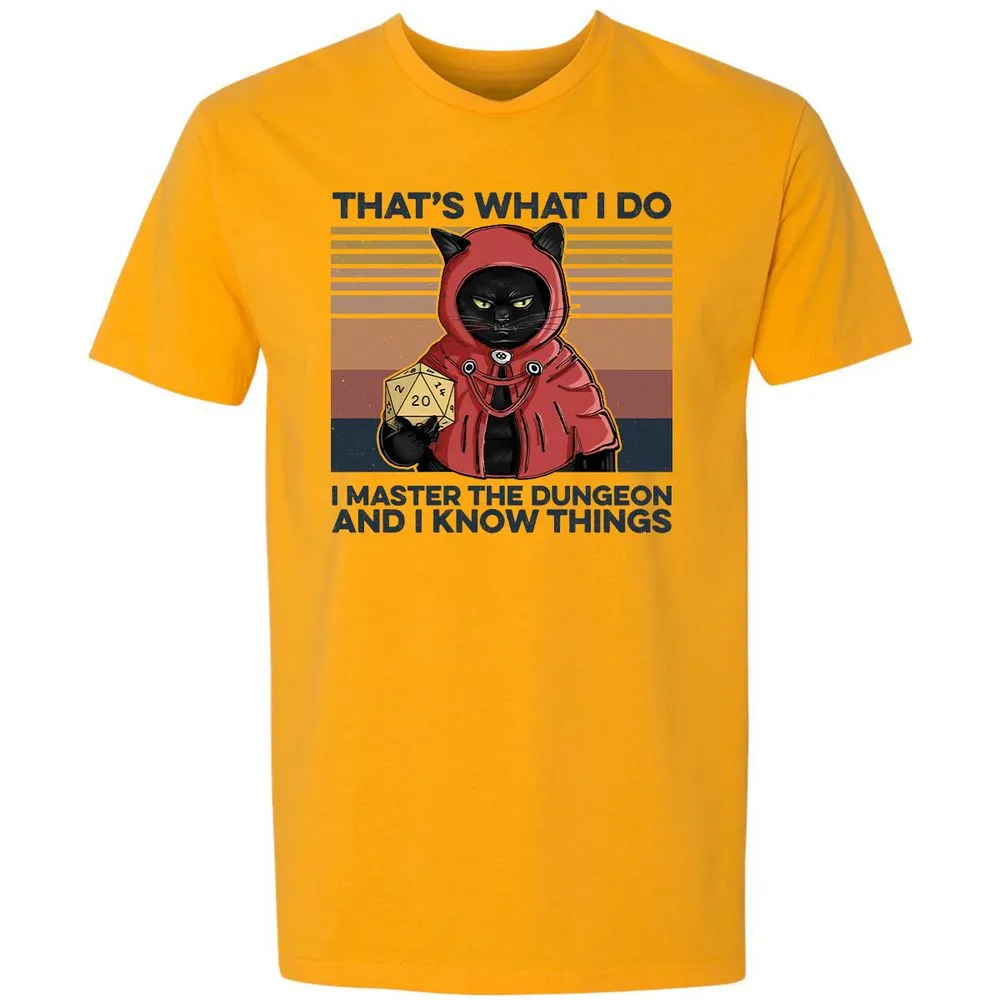 I Master The Dungeons Premium Unisex T-Shirt - Gold - 12