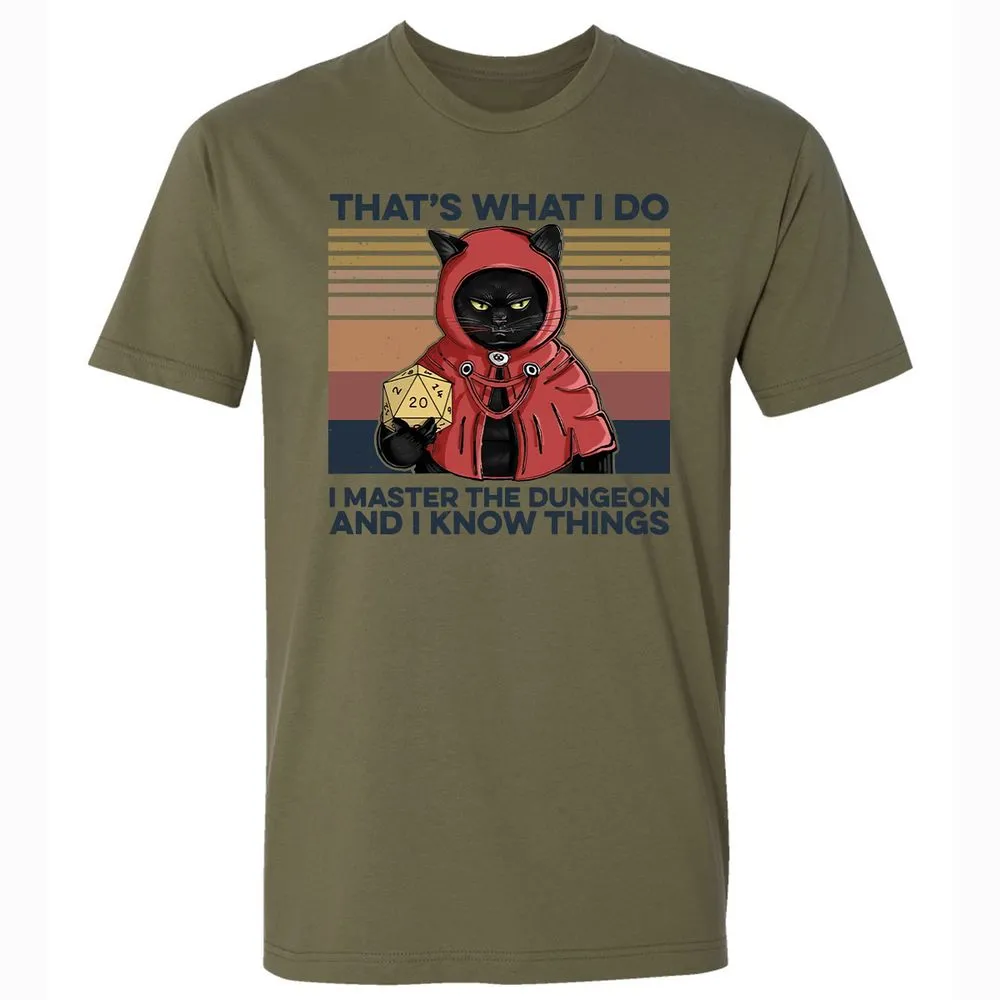 I Master The Dungeons Premium Unisex T-Shirt - Military Green - 5