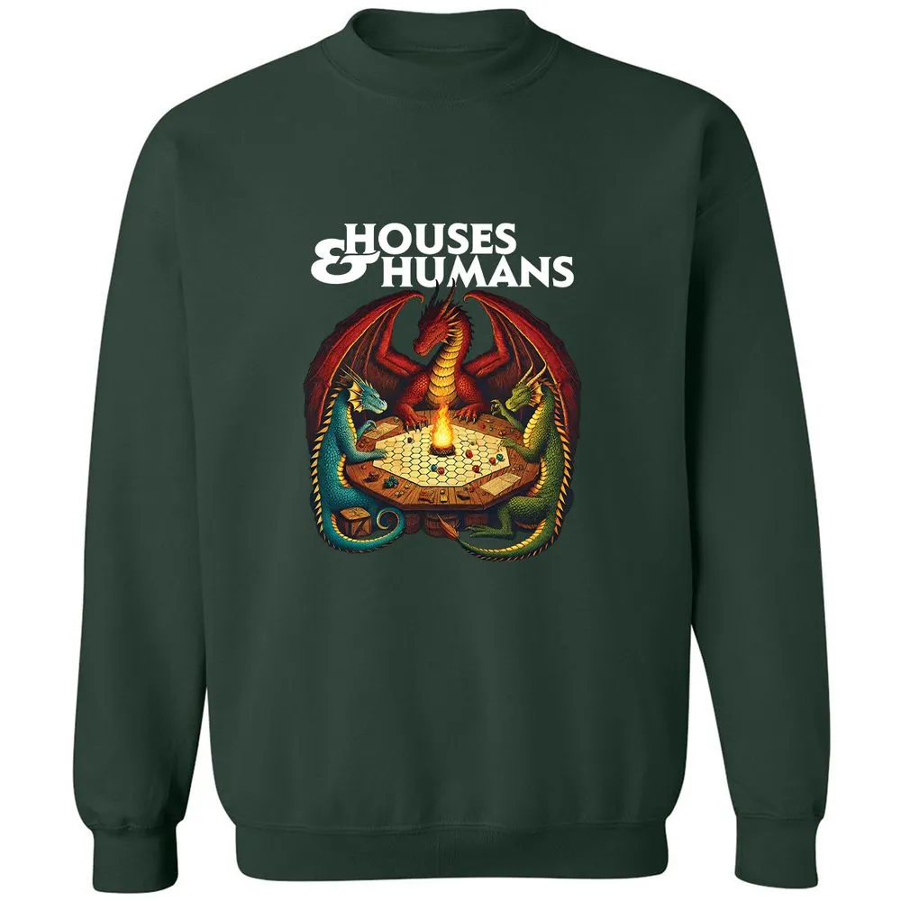 Houses & Humans Classic Unisex Sweatshirt - Forest Green - 4