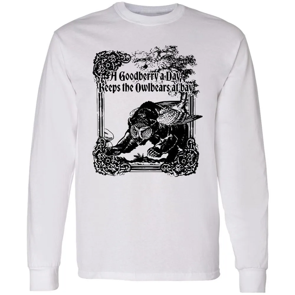 A Goodberry A Day Keeps The Owlbears At Bay Long Sleeve T-Shirt - White - 1