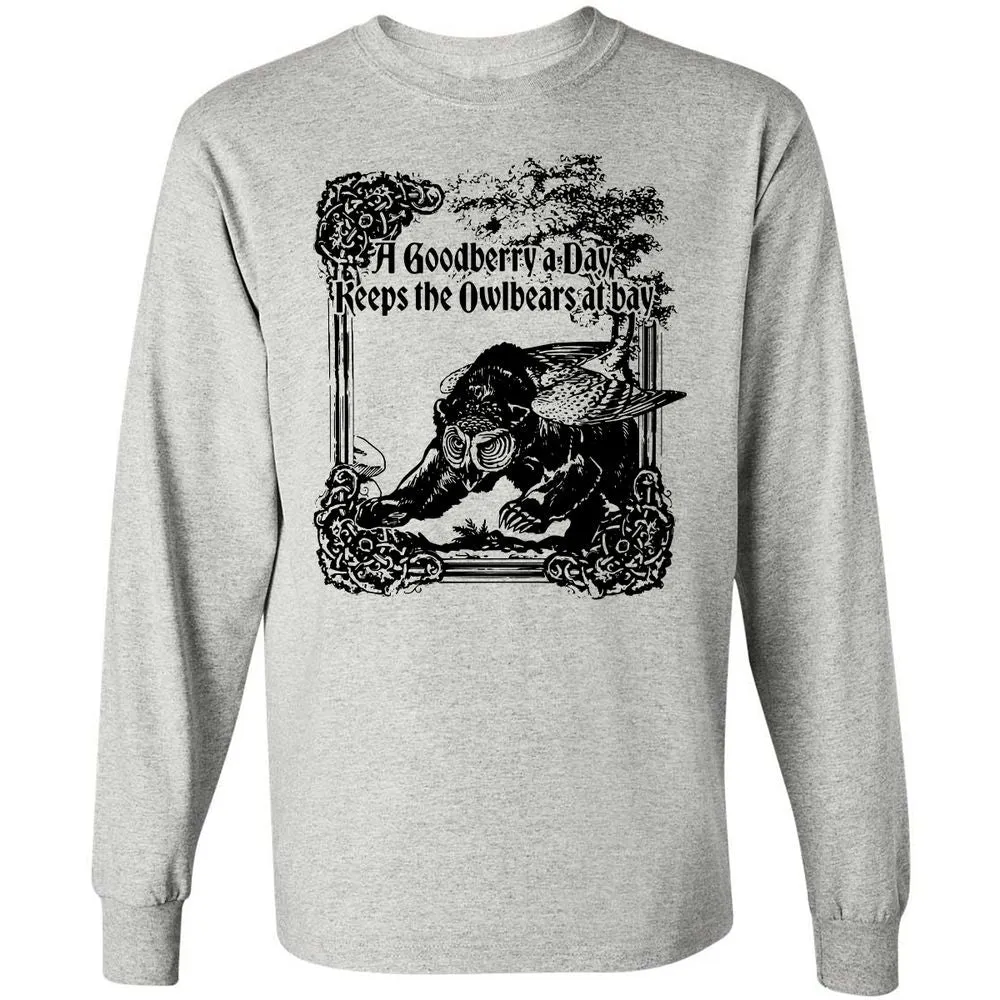 A Goodberry A Day Keeps The Owlbears At Bay Long Sleeve T-Shirt - Ash - 5