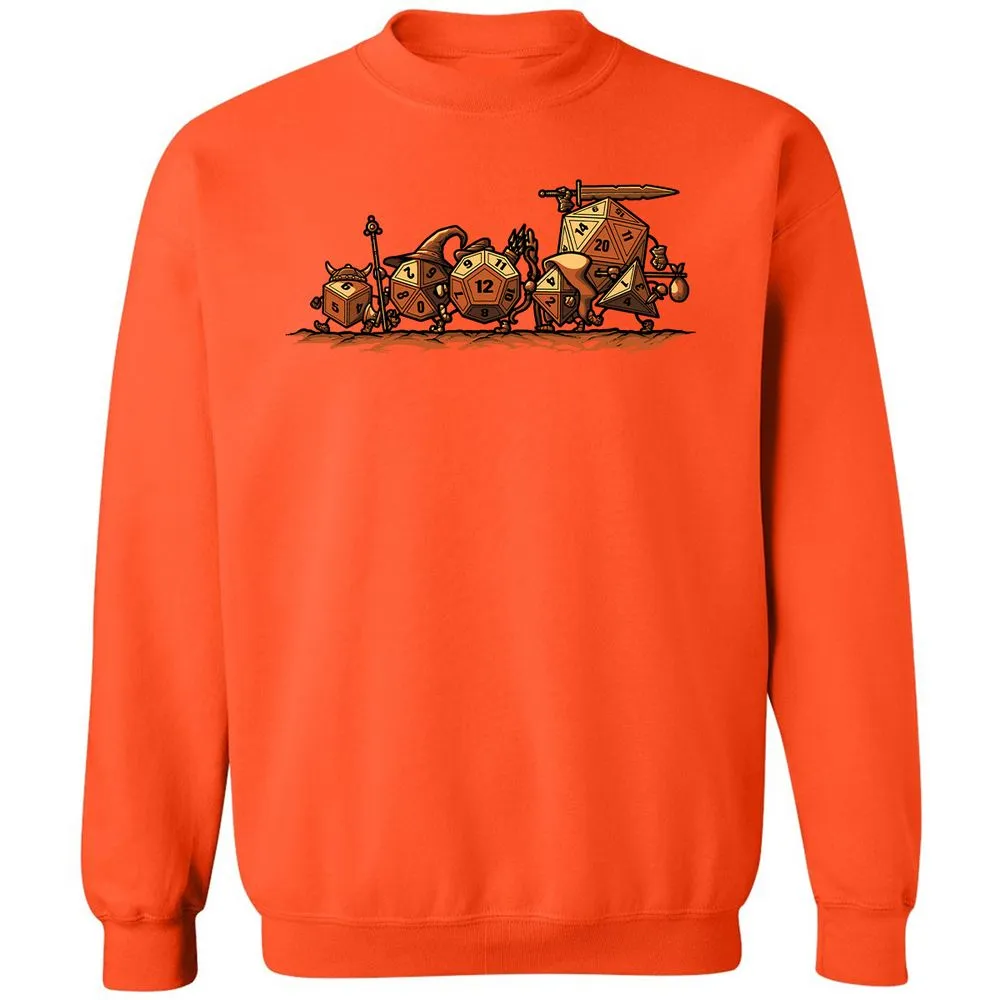 Fellowship Of The Dices Classic Unisex Sweatshirt - Orange - 10