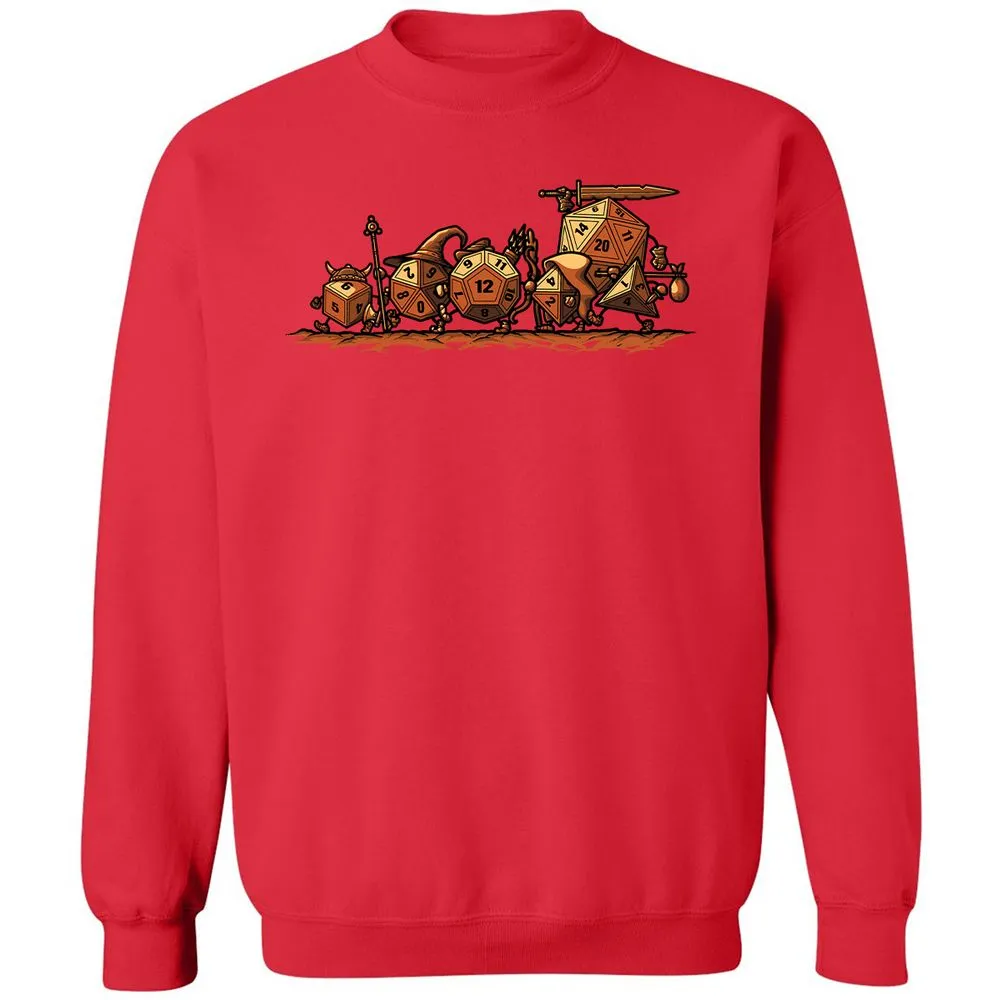 Fellowship Of The Dices Classic Unisex Sweatshirt - Red - 5