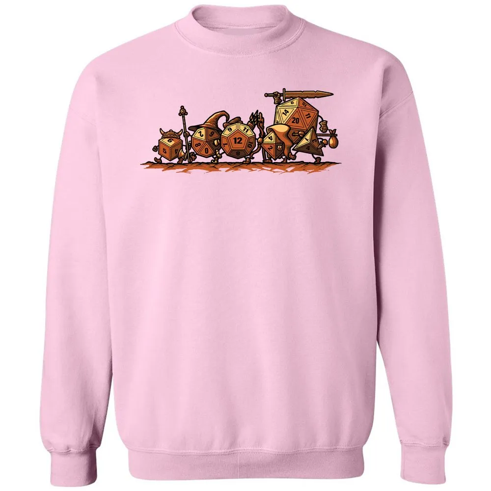 Fellowship Of The Dices Classic Unisex Sweatshirt - Light Pink - 3