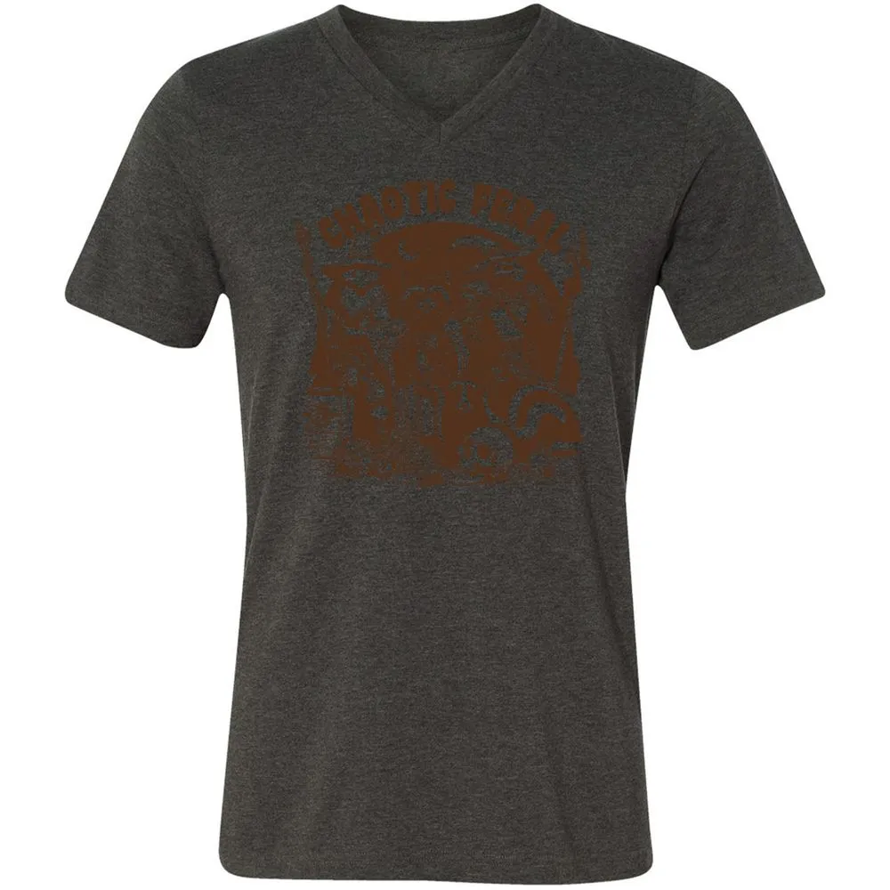 DND Inspired Raccoon Opossum Chaotic Feral - Dark Grey Heather - 8
