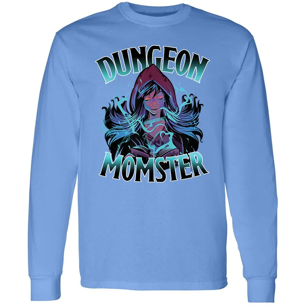 Dungeon Momster Long Sleeve T-Shirt - Carolina Blue - 12