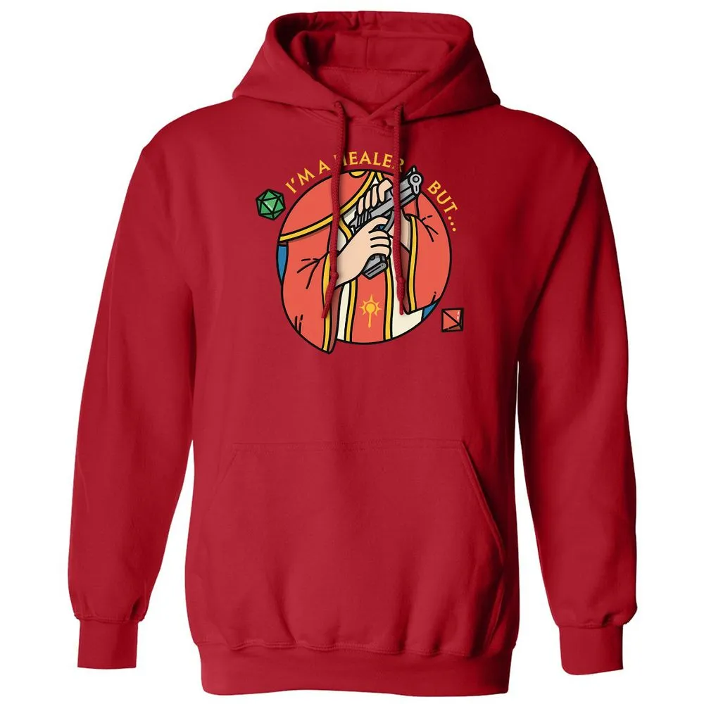 I'm A Healer But Classic Unisex Hoodie - Red - 5