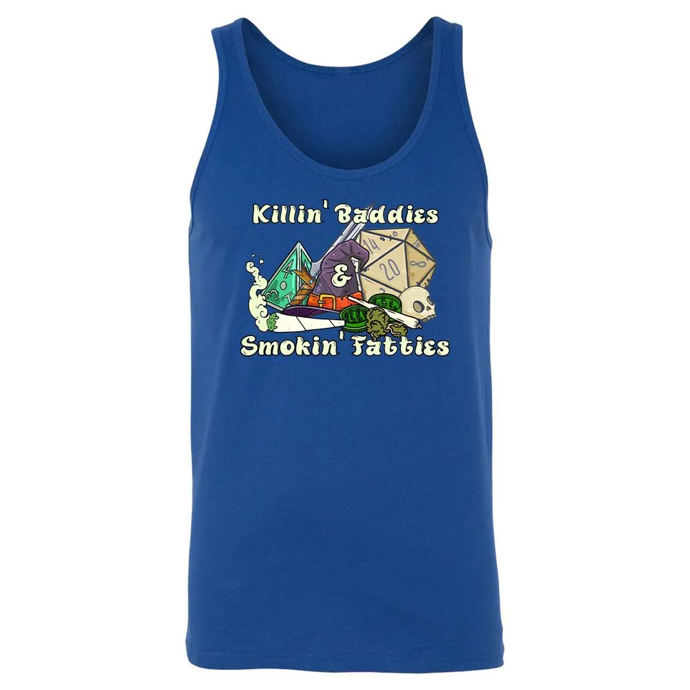 Killin' Baddies Smokin' Fatties Unisex Jersey Tank - True Royal - 13