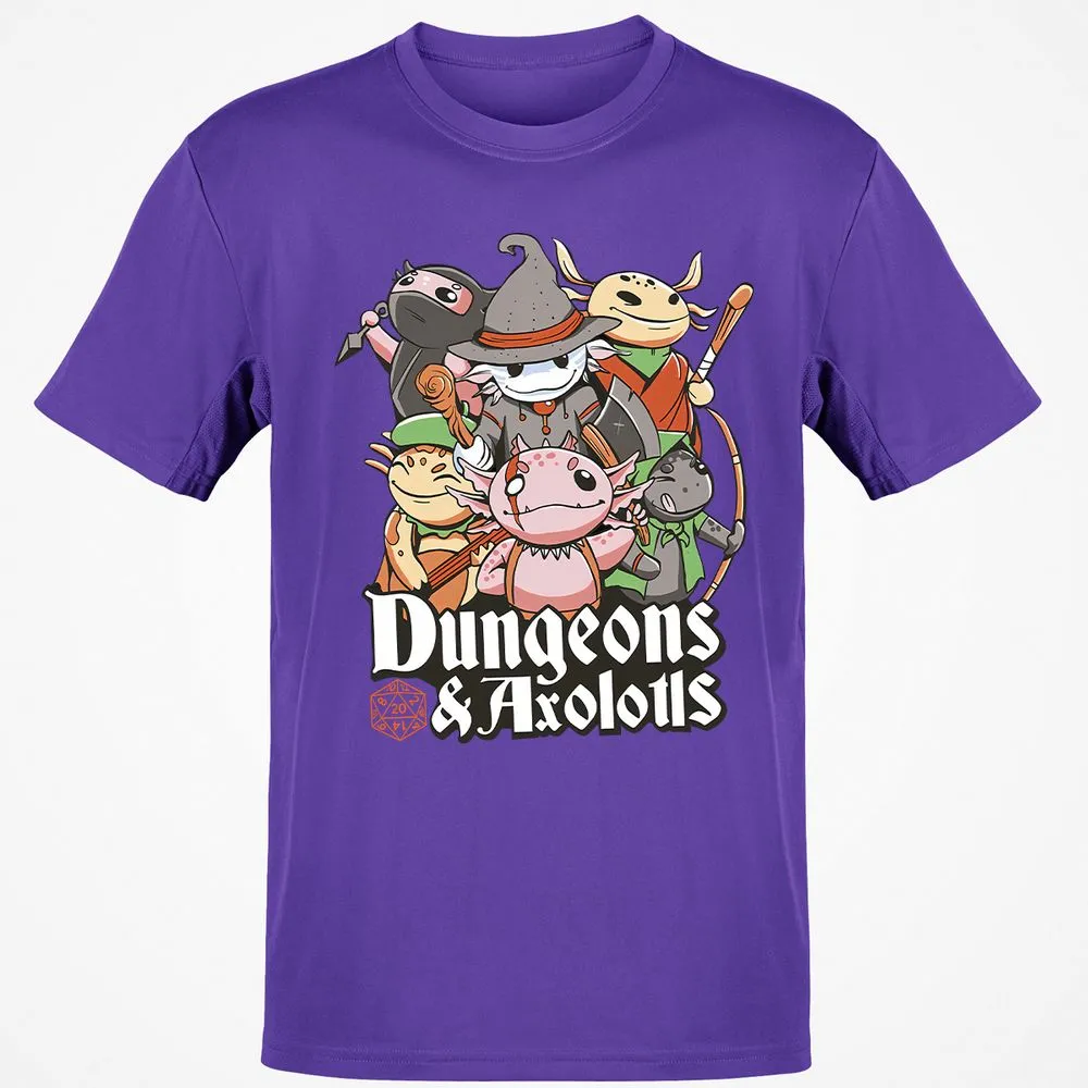 Dungeons And Axolotls Classic Unisex T-Shirt - Purple - 9