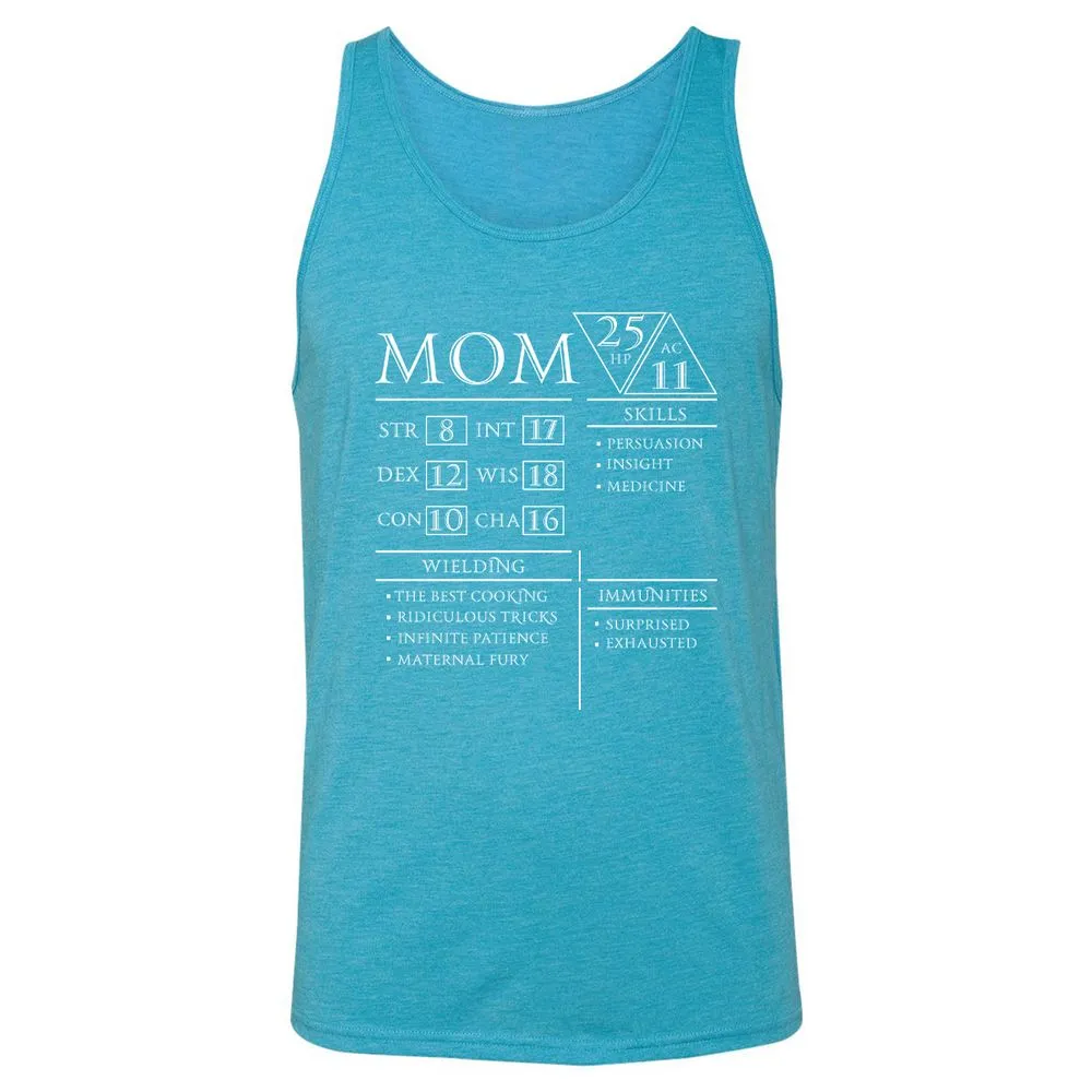 Mom Stats - Aqua Triblend - 3