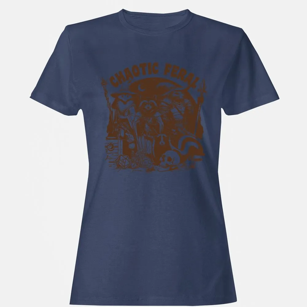 DND Inspired Raccoon Opossum Chaotic Feral - Navy - 10