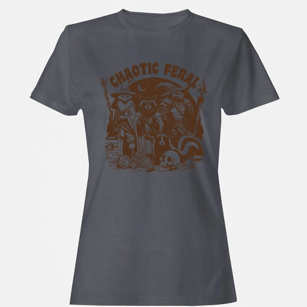 DND Inspired Raccoon Opossum Chaotic Feral - Dark Heather - 5
