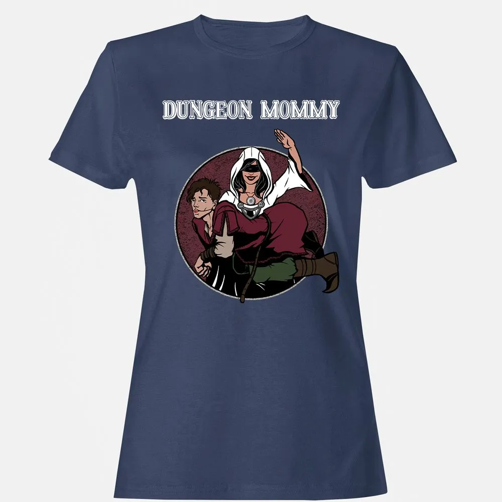 Dominant Dungeon Mommy Women's T-Shirt - Navy - 10