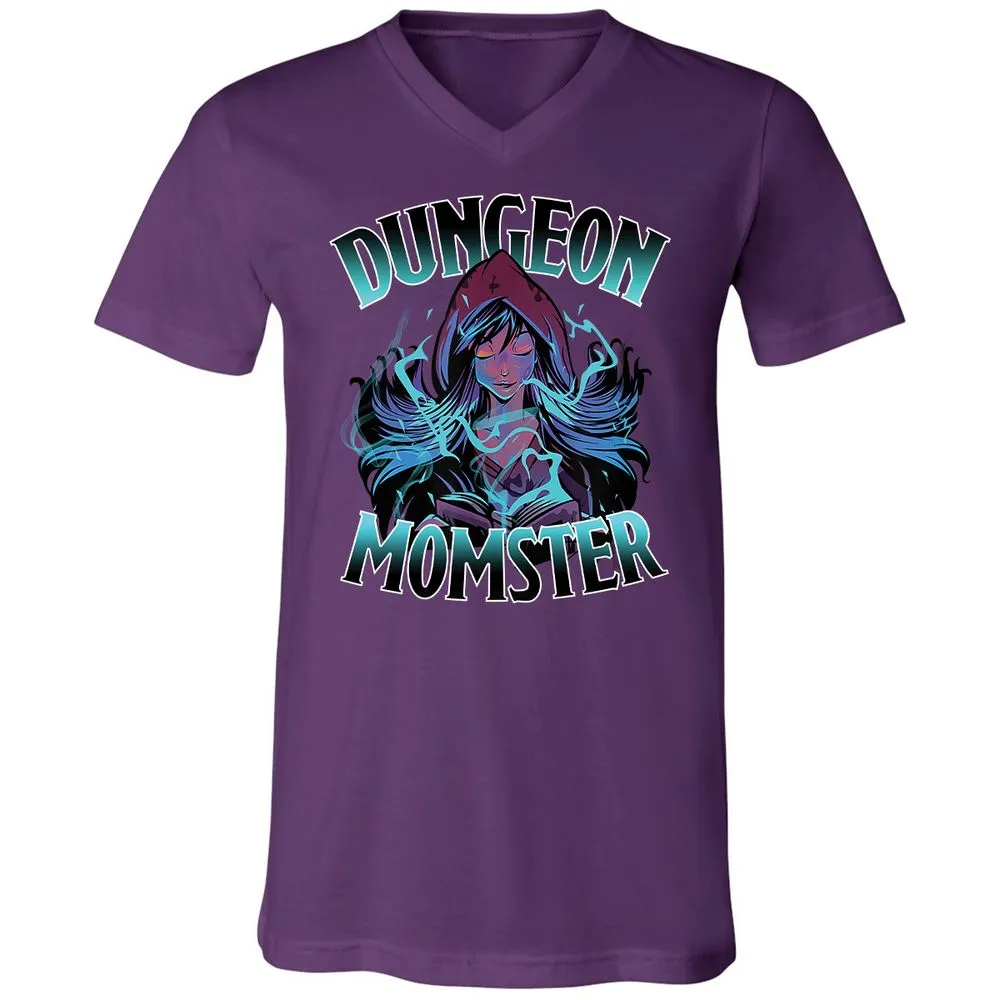 Dungeon Momster Unisex V-Neck T-Shirt - Team Purple - 9
