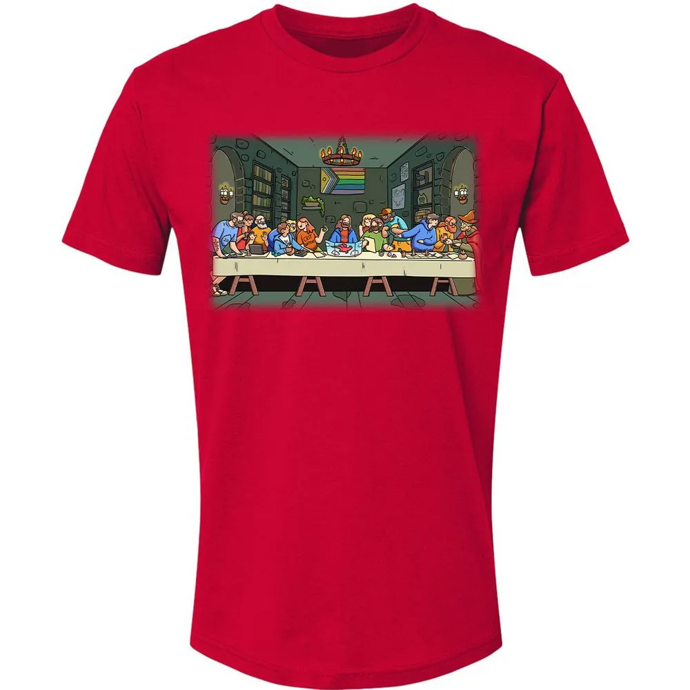 DnD Characters Pride Themed The Last Supper Shirt Premium Unisex T-Shirt - Red - 6