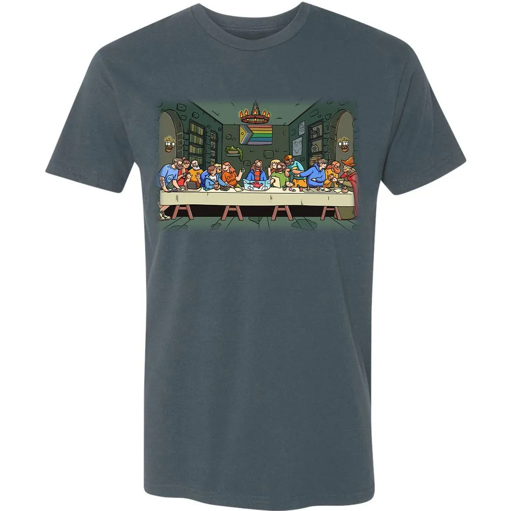 DnD Characters Pride Themed The Last Supper Shirt Premium Unisex T-Shirt - Indigo - 15