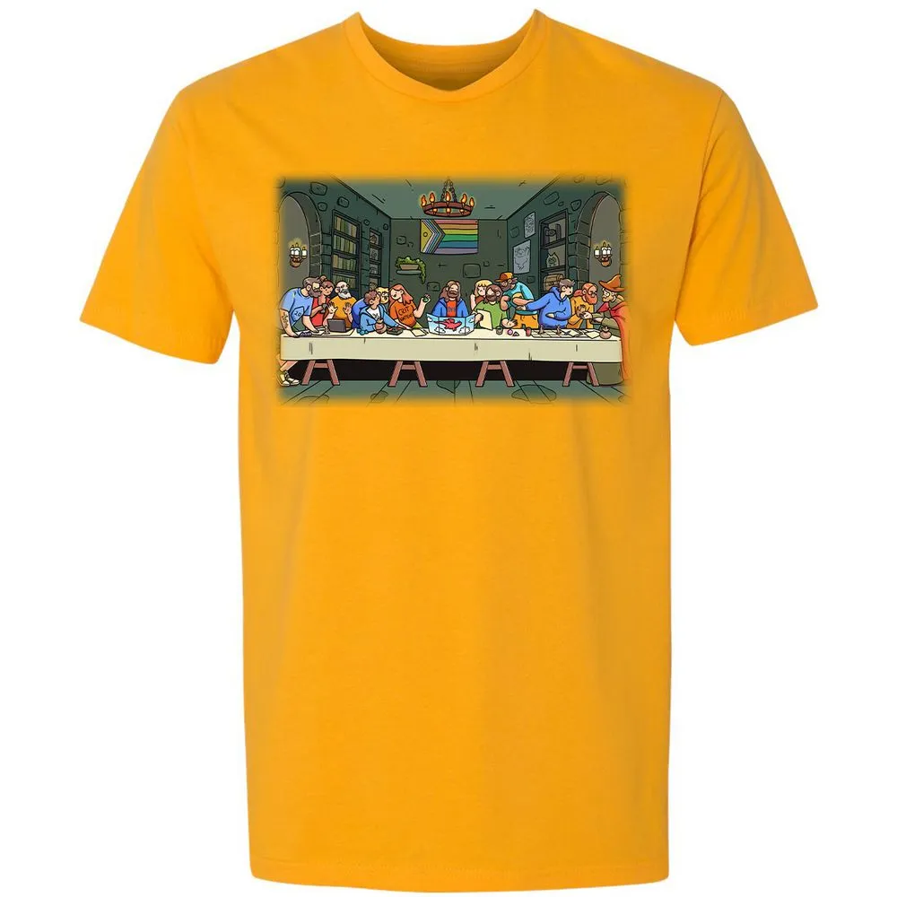DnD Characters Pride Themed The Last Supper Shirt Premium Unisex T-Shirt - Gold - 12