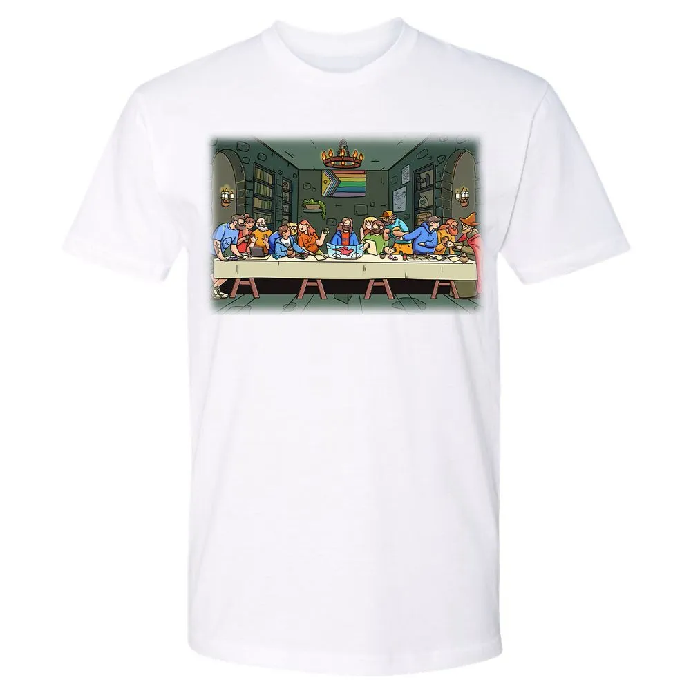 DnD Characters Pride Themed The Last Supper Shirt Premium Unisex T-Shirt - White - 4
