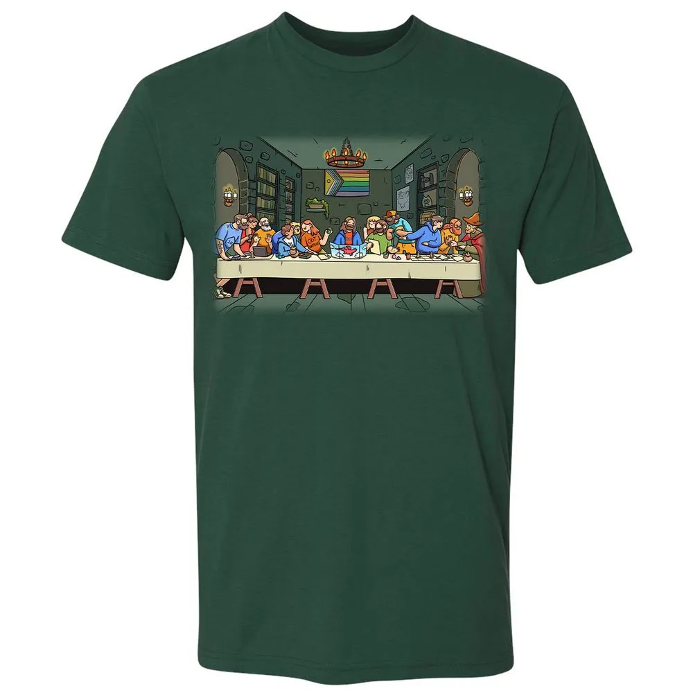 DnD Characters Pride Themed The Last Supper Shirt Premium Unisex T-Shirt - Forest Green - 13