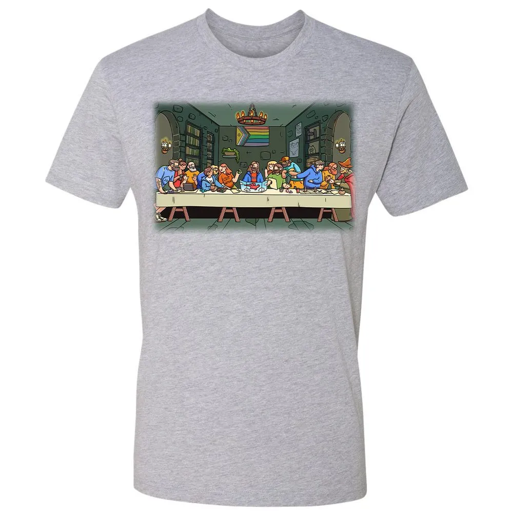 DnD Characters Pride Themed The Last Supper Shirt Premium Unisex T-Shirt - Heather Grey - 9