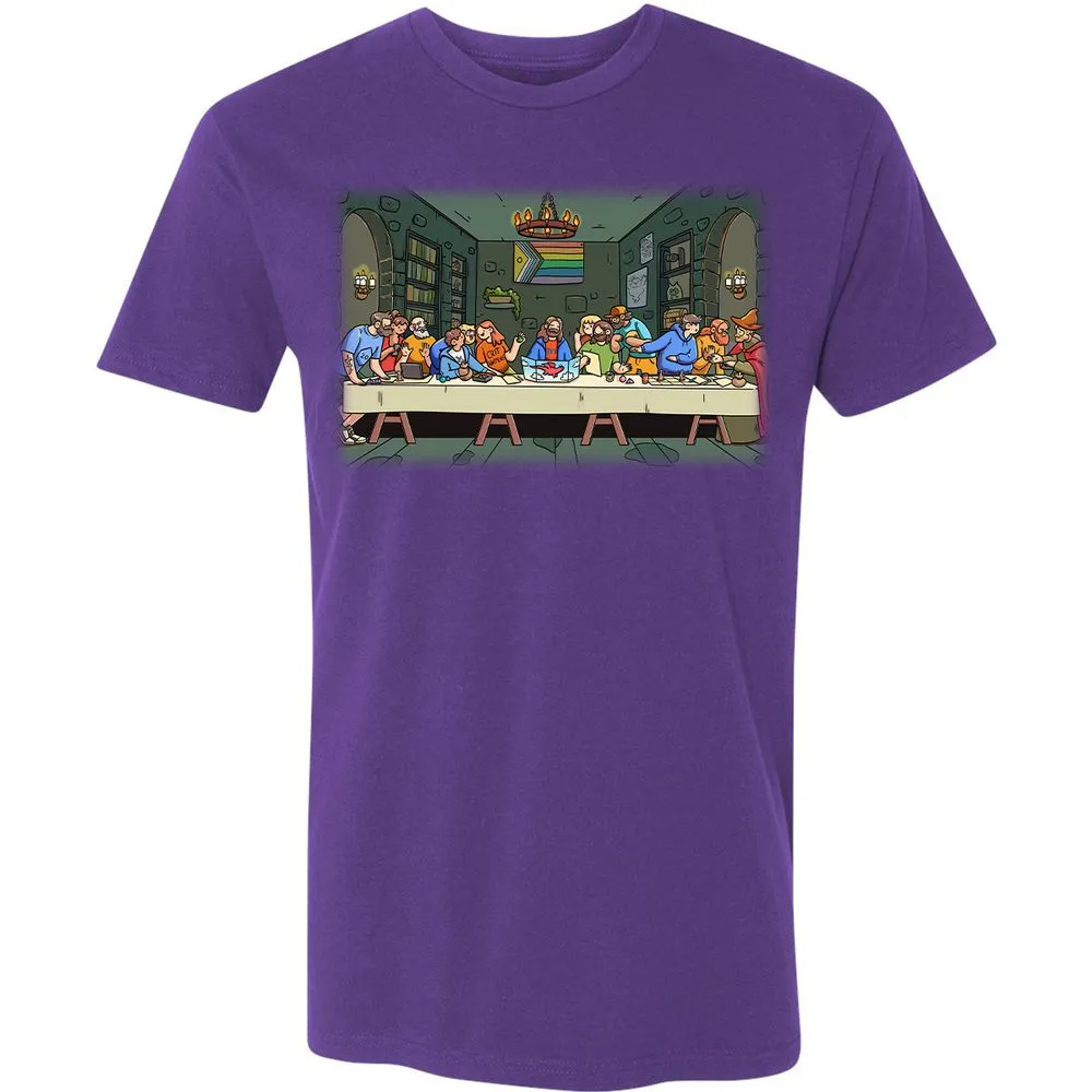 DnD Characters Pride Themed The Last Supper Shirt Premium Unisex T-Shirt - Purple Rush - 7