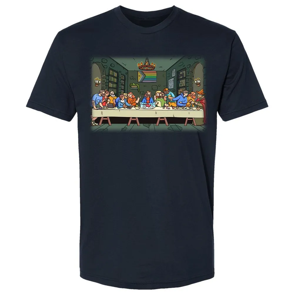 DnD Characters Pride Themed The Last Supper Shirt Premium Unisex T-Shirt - Midnight Navy - 2
