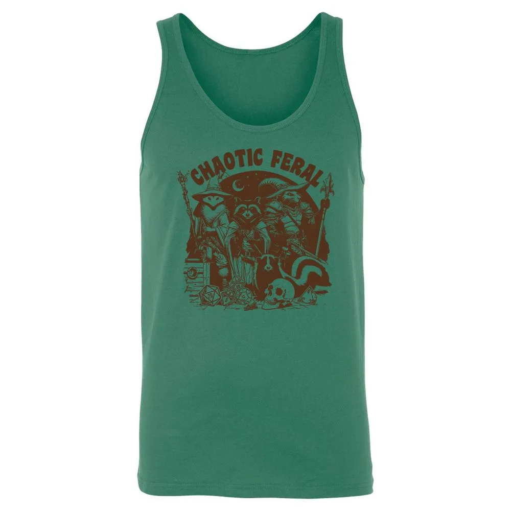 Raccoon Chaotic Feral Unisex Jersey Tank - Kelly - 9
