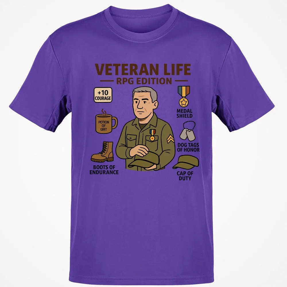 Veteran Life RPG Edition Classic Unisex T-Shirt - Purple - 9