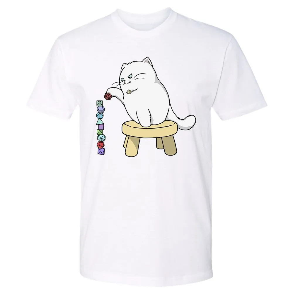 Cat Stacking Dice Premium Unisex T-Shirt - White - 4