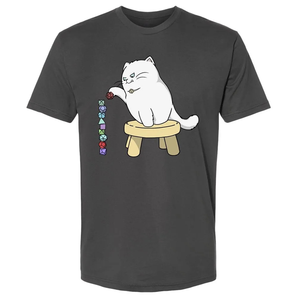 Cat Stacking Dice Premium Unisex T-Shirt - Heavy Metal - 8
