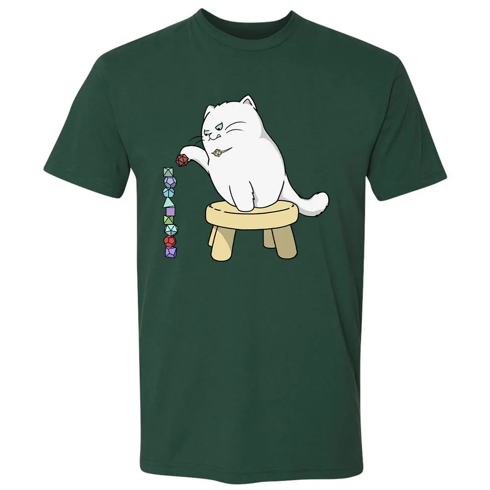 Cat Stacking Dice Premium Unisex T-Shirt - Forest Green - 13