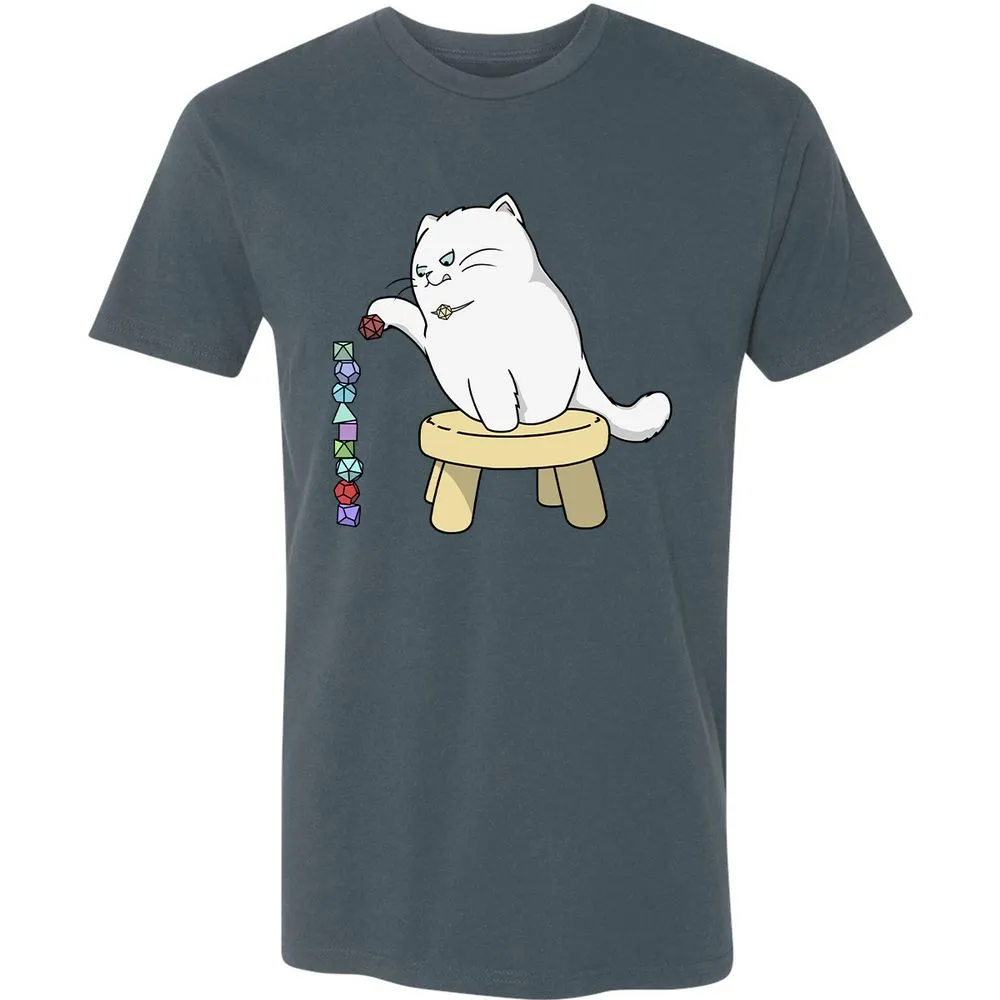 Cat Stacking Dice Premium Unisex T-Shirt - Indigo - 15