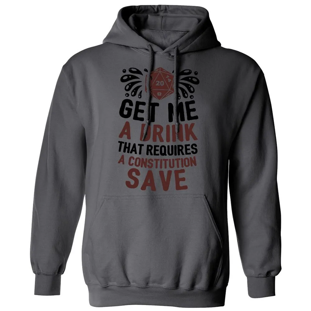 Get Me A Drink Classic Unisex Hoodie - Charcoal - 7