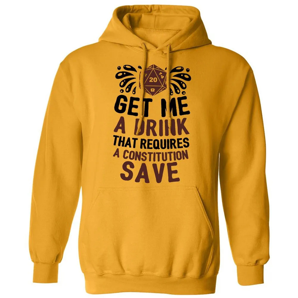 Get Me A Drink Classic Unisex Hoodie - Gold - 12